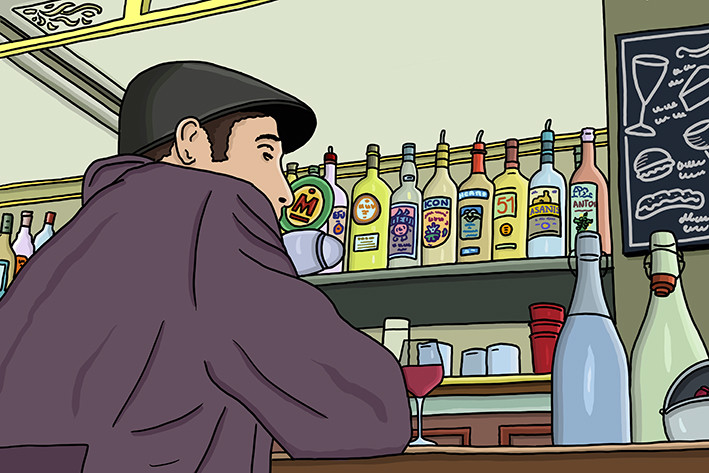 Au bar par antoine meurant - Image principale