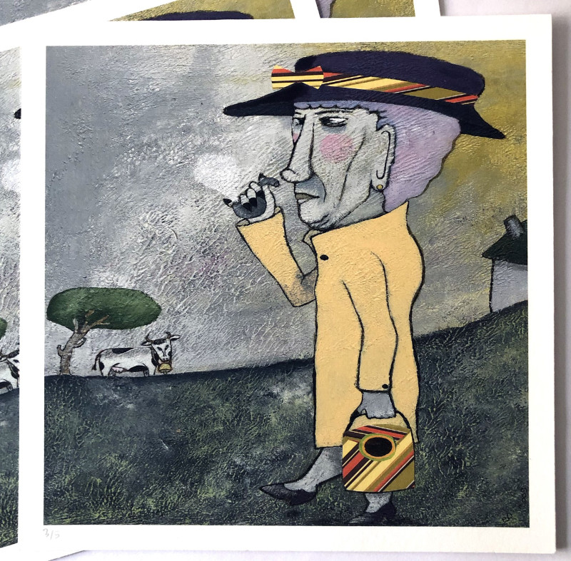 Quand Mémé se met au vert/ Reproduction en digigraphie par Ema Dée - Image principale