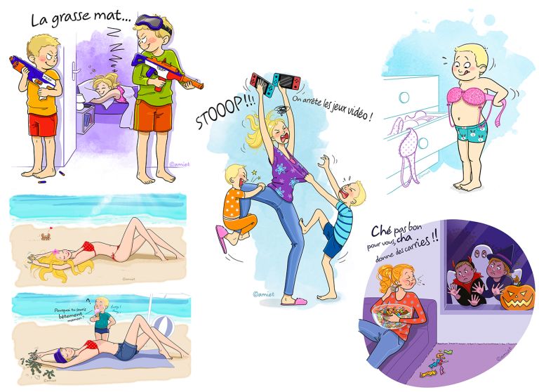 Illustration humour - AMIET Christelle - illustrateur