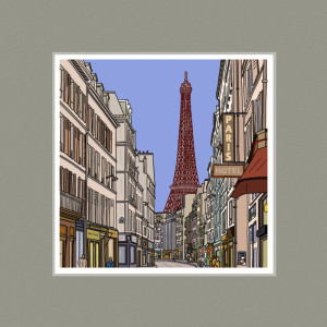Rue de l'Université - Tour Eiffel -  - Produit créatif
