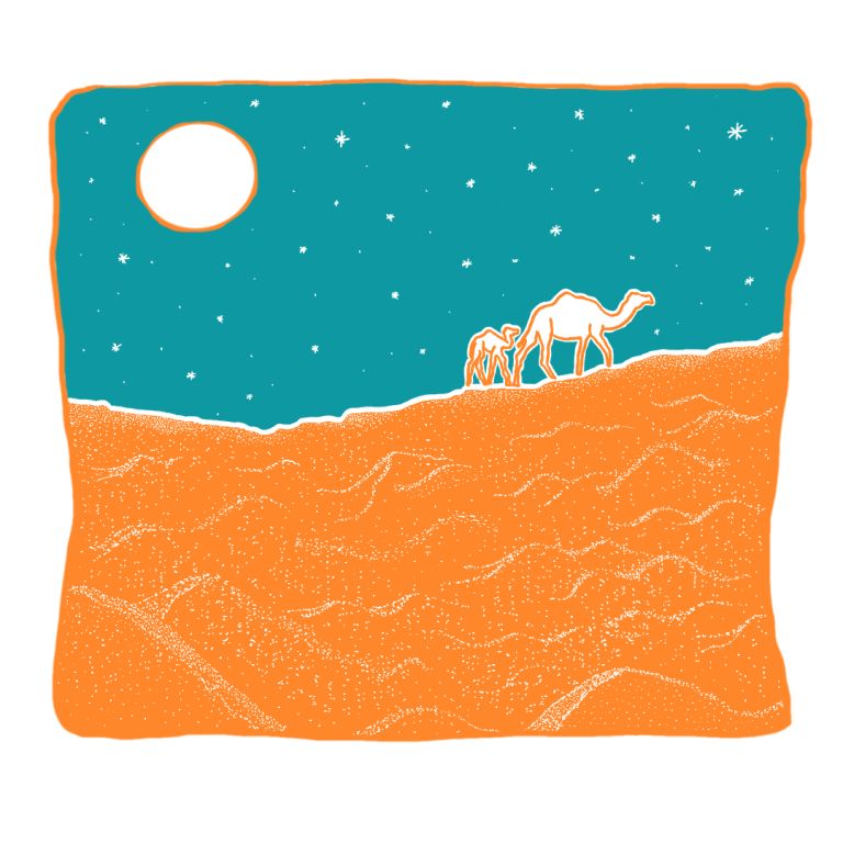 Désert - Assia Burke - illustrateur