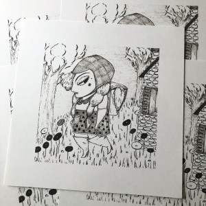 La chasseuse ou La véritable fin du loup/ Impression d'art -  - Produit créatif