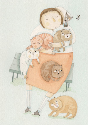 La dame aux chats - Desternes Isabelle - Produit créatif