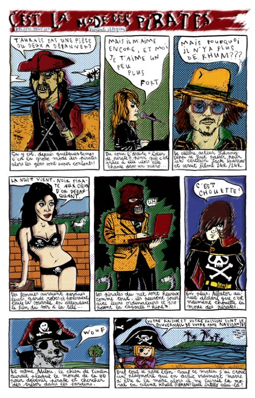 C'est la mode des pirates - vincent lefebvre - illustrateurs/rices