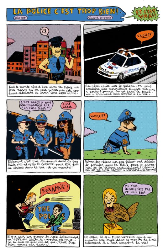La Police - vincent lefebvre - illustrateurs/rices
